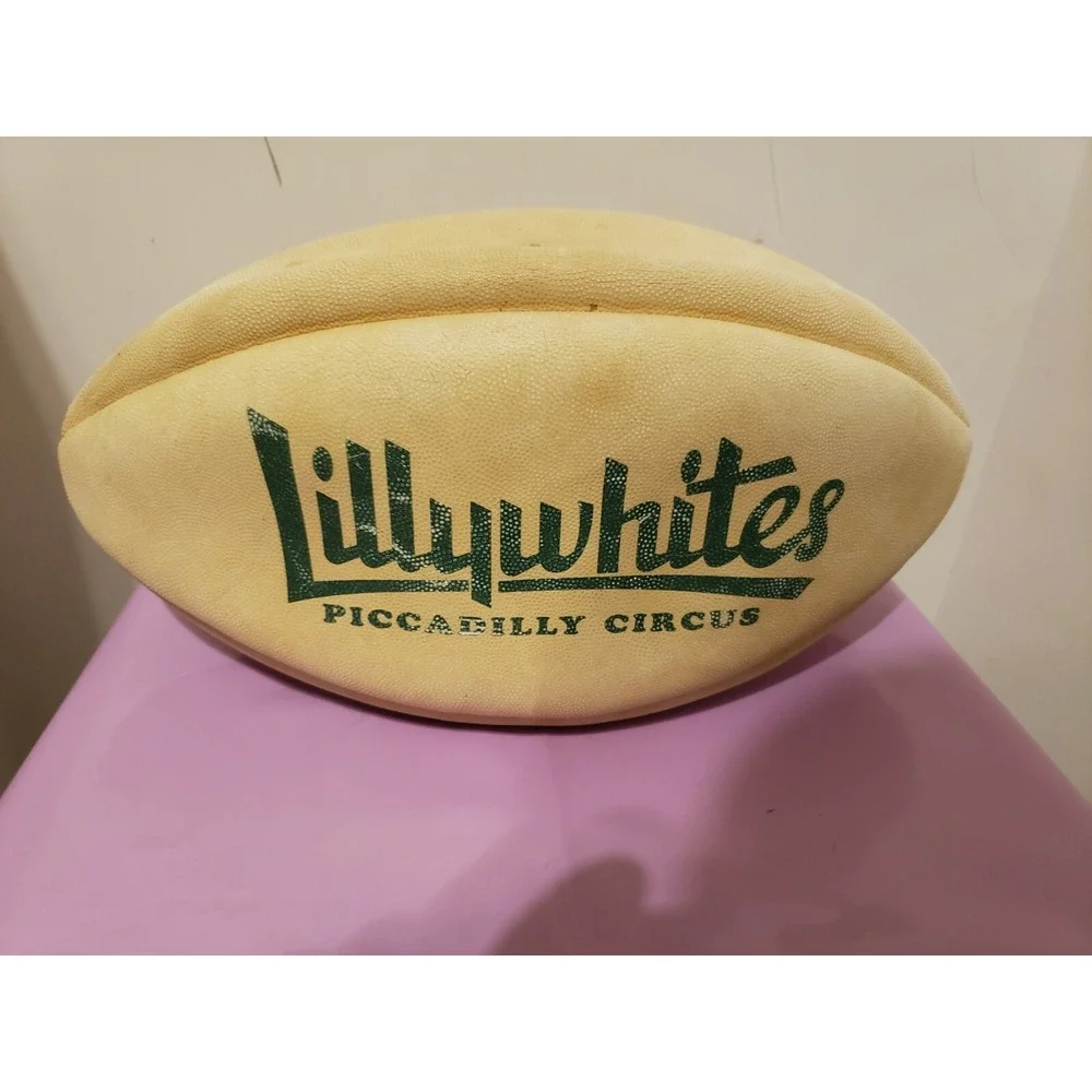 Vintage Rugby Ball Lillywhites Piccabilly Circus Very‎ Worn
